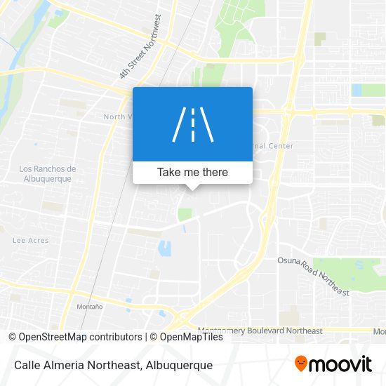 Mapa de Calle Almeria Northeast