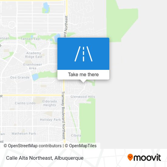 Calle Alta Northeast map
