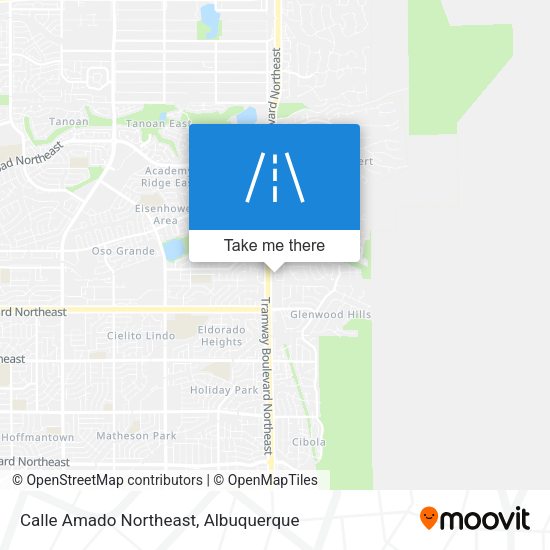 Calle Amado Northeast map