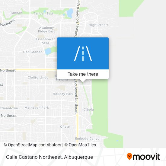 Calle Castano Northeast map