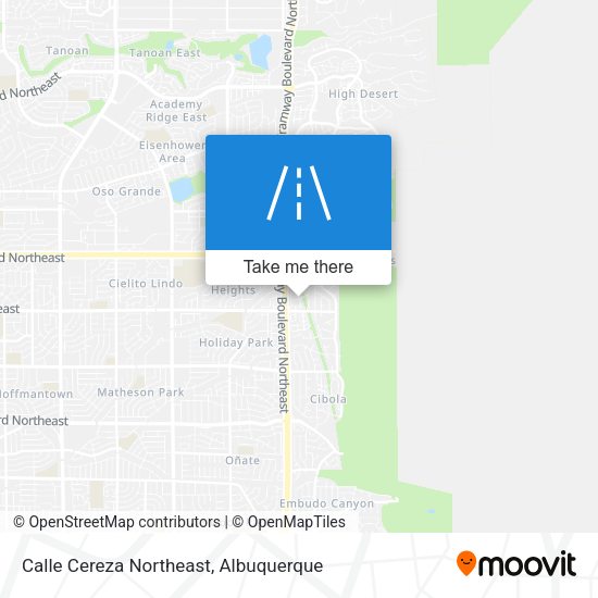 Mapa de Calle Cereza Northeast