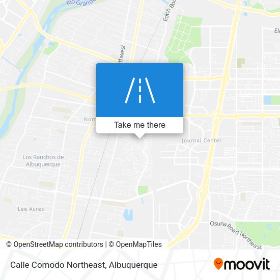 Calle Comodo Northeast map