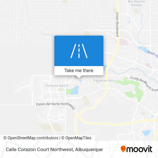 Calle Corazon Court Northwest map