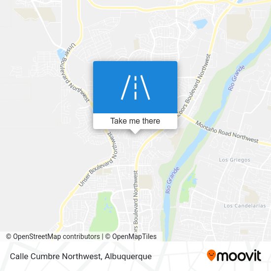 Calle Cumbre Northwest map
