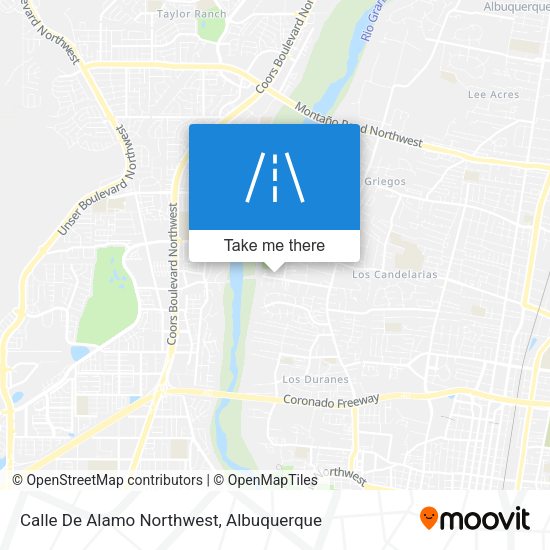 Calle De Alamo Northwest map