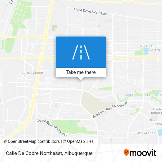 Calle De Cobre Northeast map