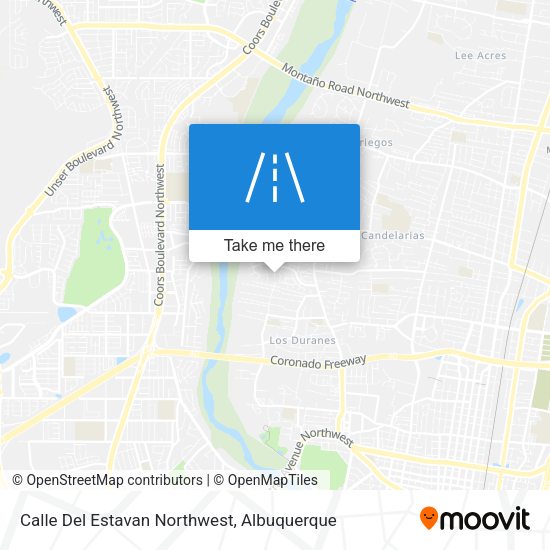 Calle Del Estavan Northwest map