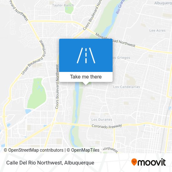 Calle Del Rio Northwest map