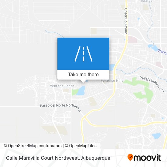 Mapa de Calle Maravilla Court Northwest