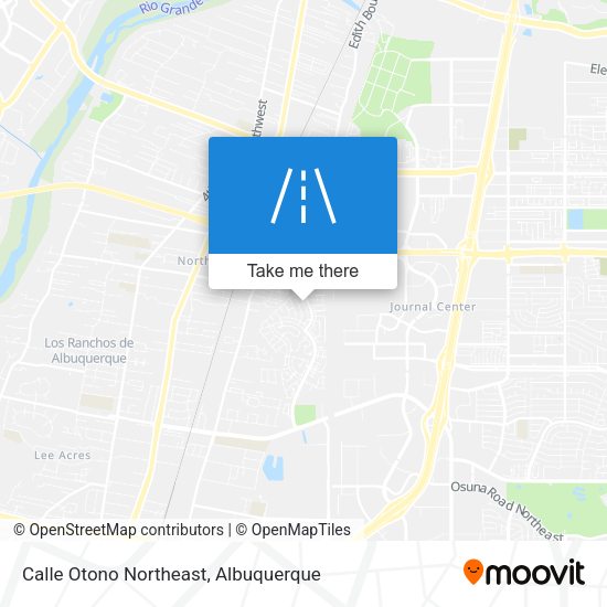 Calle Otono Northeast map