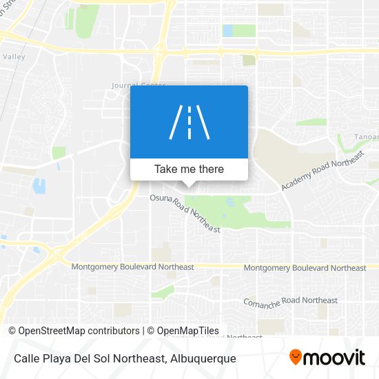 Calle Playa Del Sol Northeast map