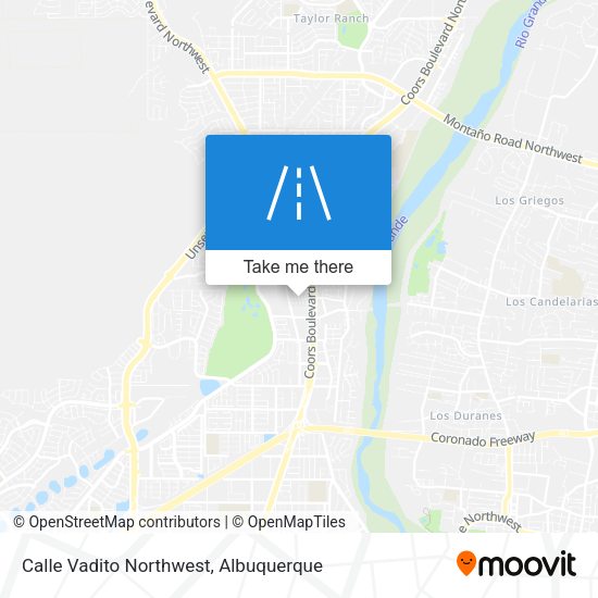 Calle Vadito Northwest map