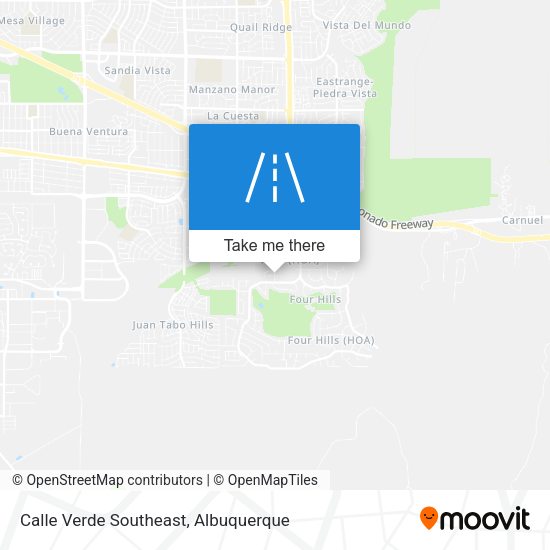 Calle Verde Southeast map