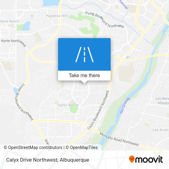 Calyx Drive Northwest map