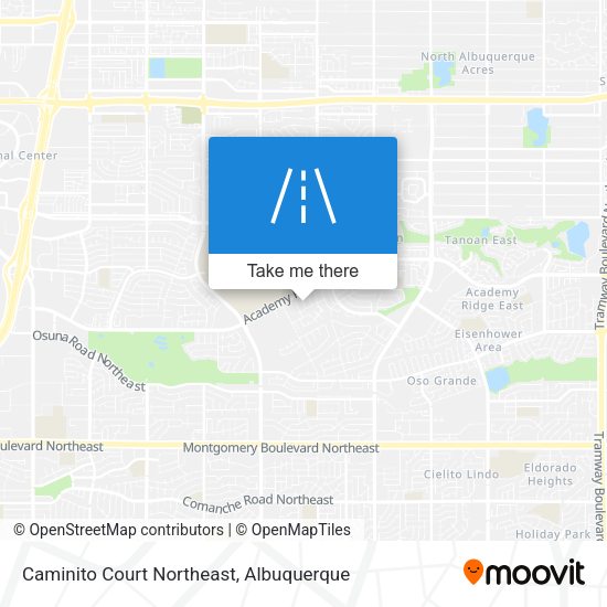 Caminito Court Northeast map