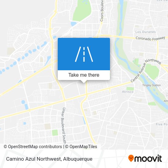 Mapa de Camino Azul Northwest