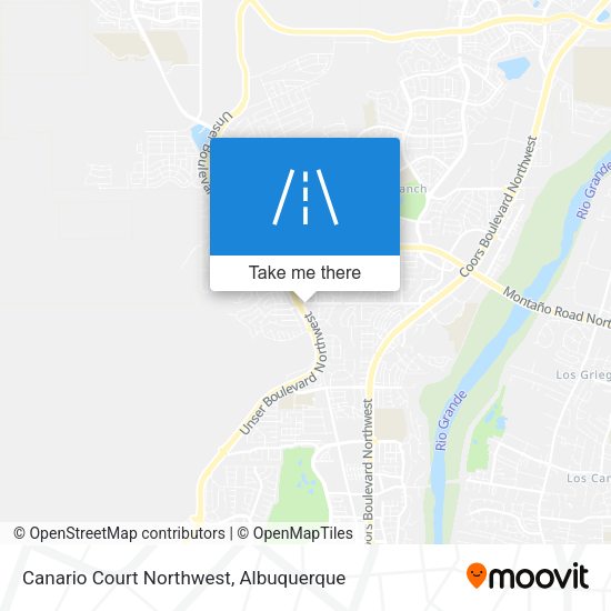 Canario Court Northwest map