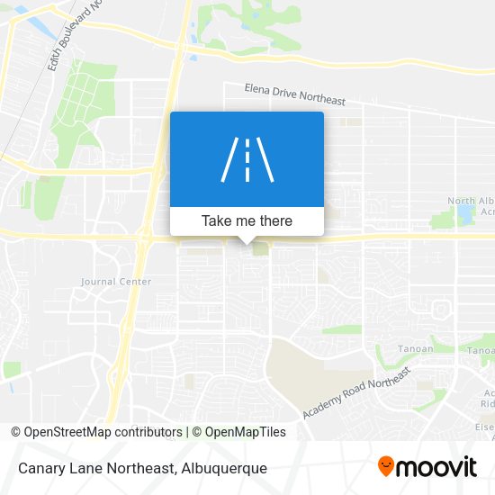 Canary Lane Northeast map