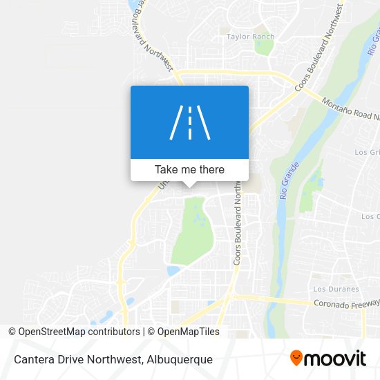 Cantera Drive Northwest map