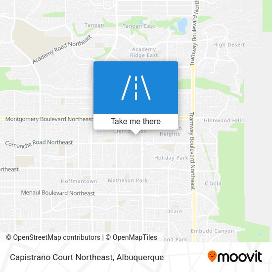 Capistrano Court Northeast map