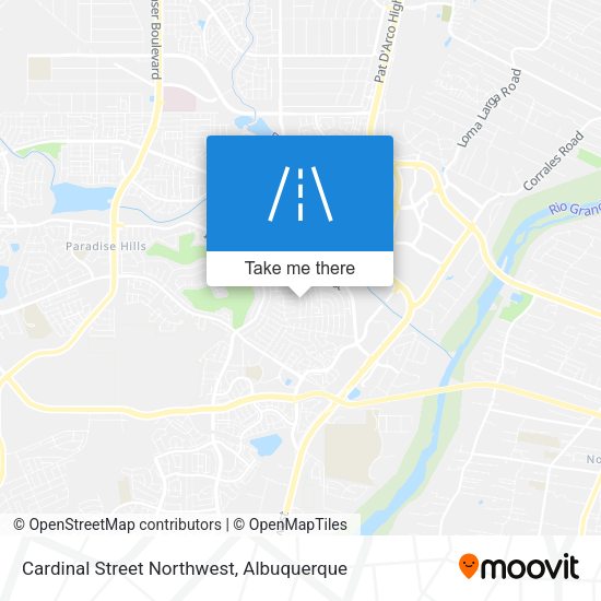 Cardinal Street Northwest map