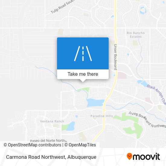 Mapa de Carmona Road Northwest