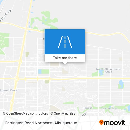 Carrington Road Northeast map