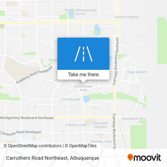 Mapa de Carruthers Road Northeast