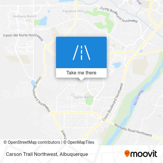 Mapa de Carson Trail Northwest