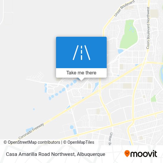 Casa Amarilla Road Northwest map