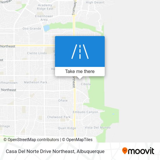 Mapa de Casa Del Norte Drive Northeast