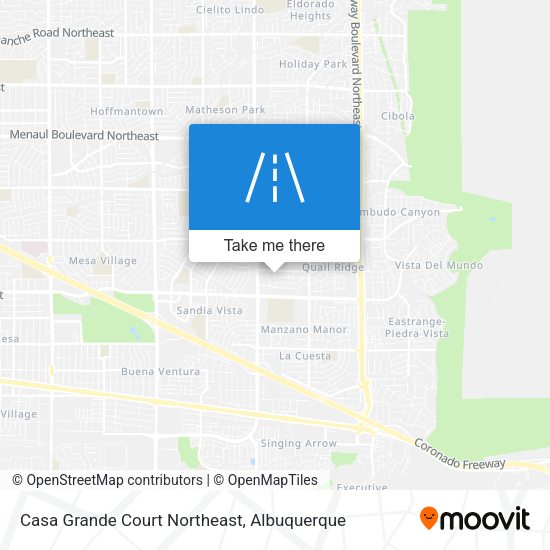 Mapa de Casa Grande Court Northeast