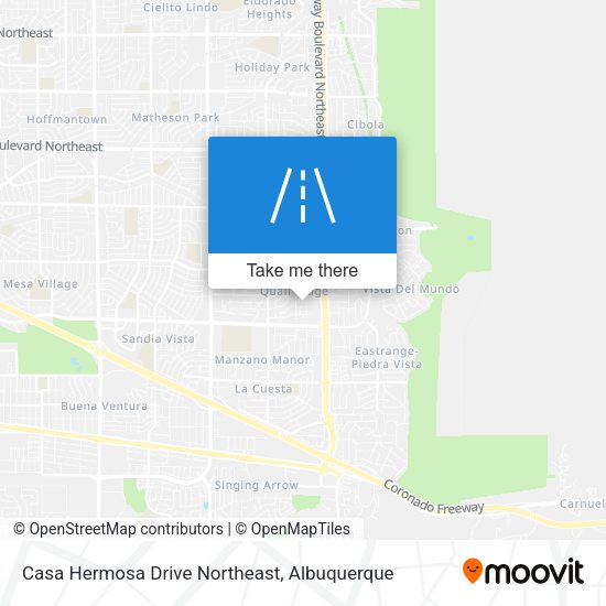 Mapa de Casa Hermosa Drive Northeast