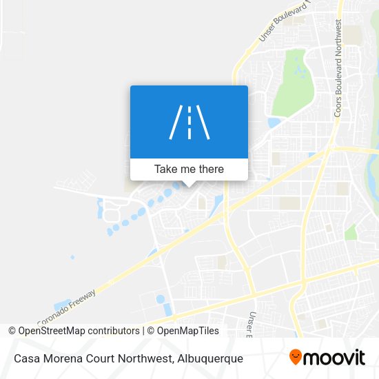 Mapa de Casa Morena Court Northwest
