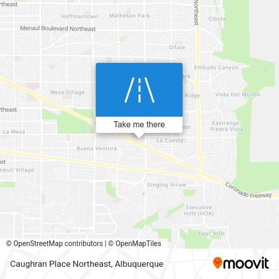 Caughran Place Northeast map