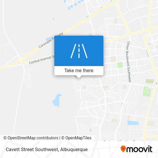 Cavett Street Southwest map