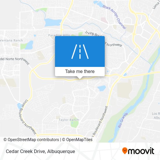 Mapa de Cedar Creek Drive