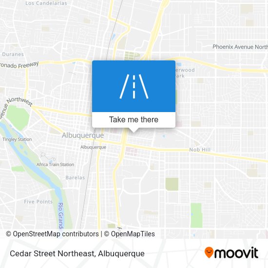 Mapa de Cedar Street Northeast