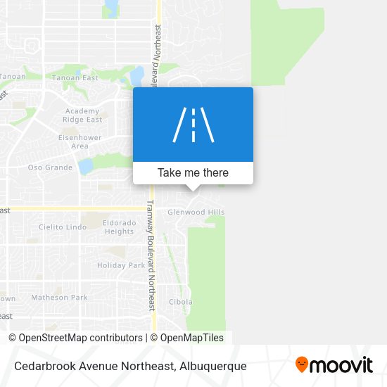 Cedarbrook Avenue Northeast map