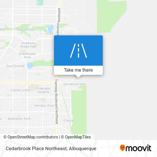 Cedarbrook Place Northeast map
