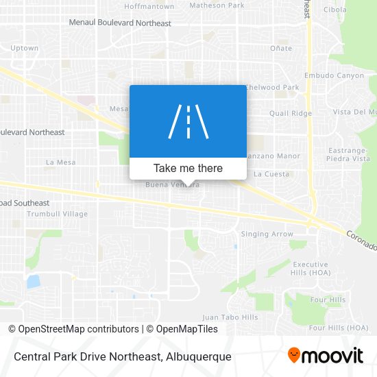 Central Park Drive Northeast map