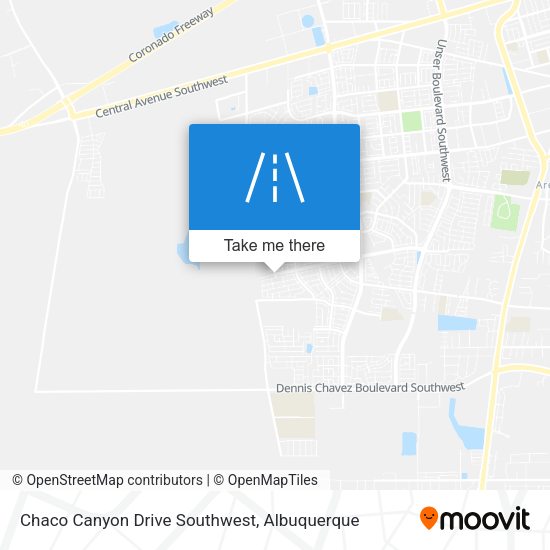 Chaco Canyon Drive Southwest map