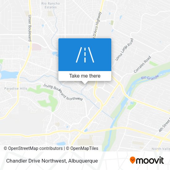 Mapa de Chandler Drive Northwest