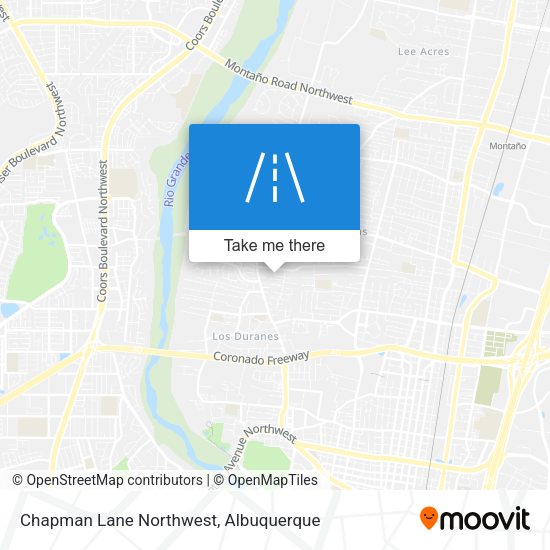 Chapman Lane Northwest map