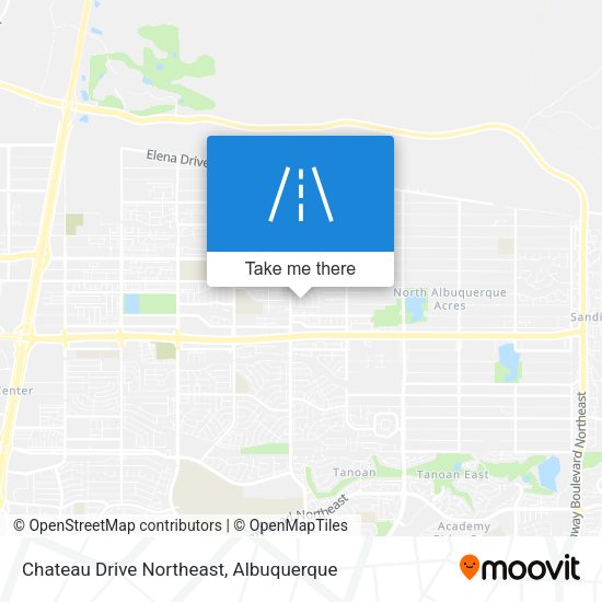 Chateau Drive Northeast map