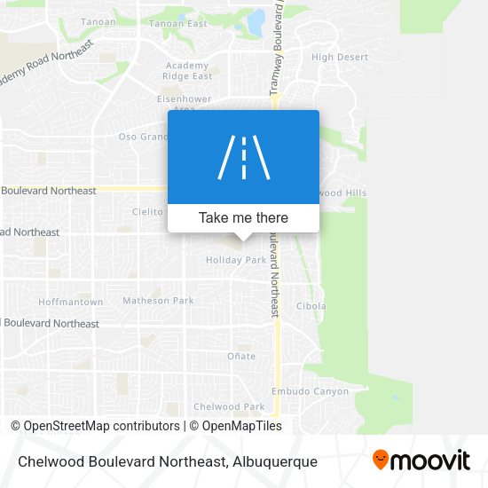 Chelwood Boulevard Northeast map