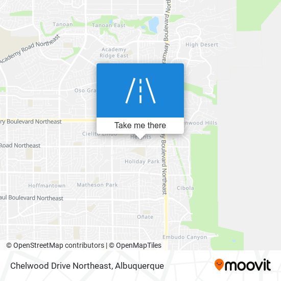 Mapa de Chelwood Drive Northeast