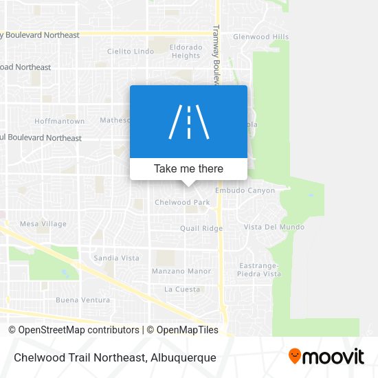 Chelwood Trail Northeast map