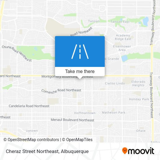 Cheraz Street Northeast map