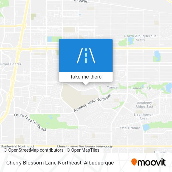 Cherry Blossom Lane Northeast map